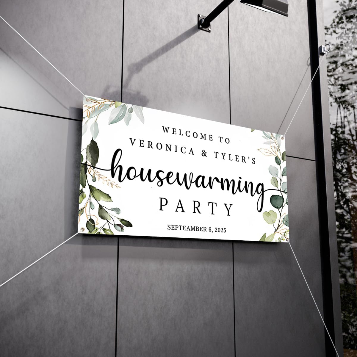 Personalized Housewarming Party Welcome Banner Decorations Double Sided Printing And Various Sizes #8