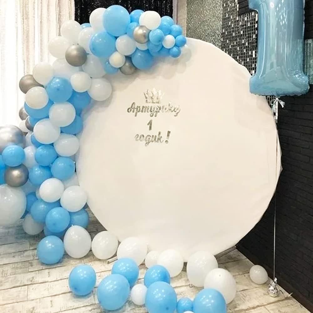 BEISHIDA 100 PCS 5 Inch Blue Party Mini Balloons Light Blue Macaron Latex Balloons for Birthday Wedding Engagement Anniversary Christmas Festival or any Party Decorations Supplies