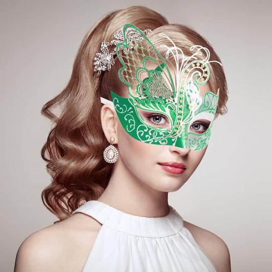 Mysterious Venetian Butterfly Lady Masquerade Halloween Party Mask Evening Prom Ball Mask Bar Costumes Accessory