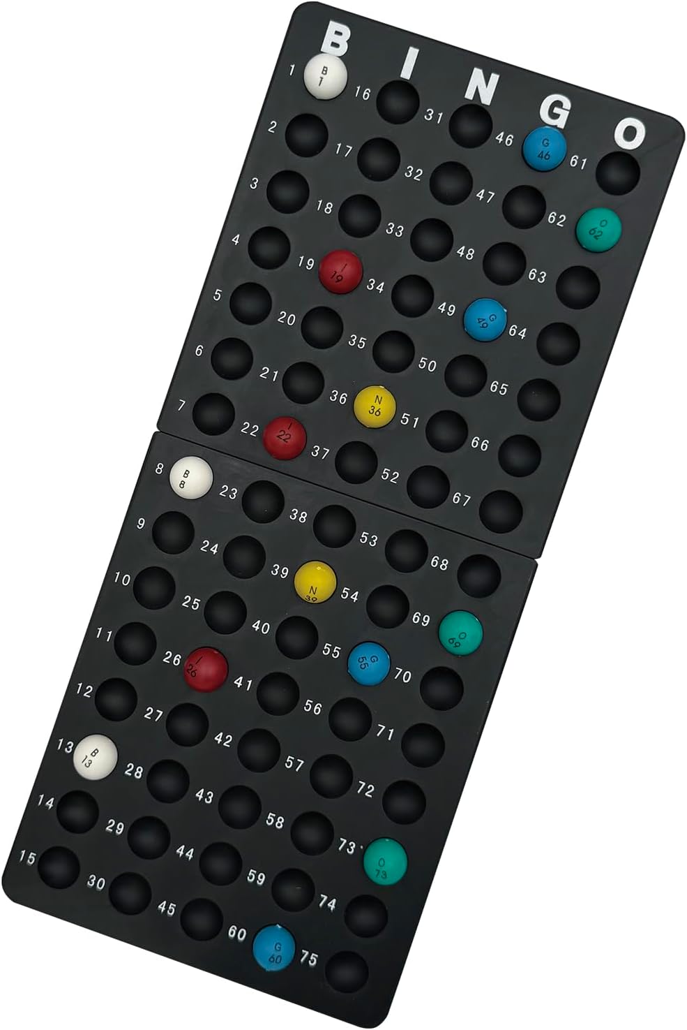 Deluxe Bingo Game Set-Includes Metal Cage with Big Bag,1000 Mixed Color Plastic Chips,100 Large Cards,75 Bingo Balls,Plastic Masterboard, 2 Velvet Bag,Ideal for Large Group and Parties
