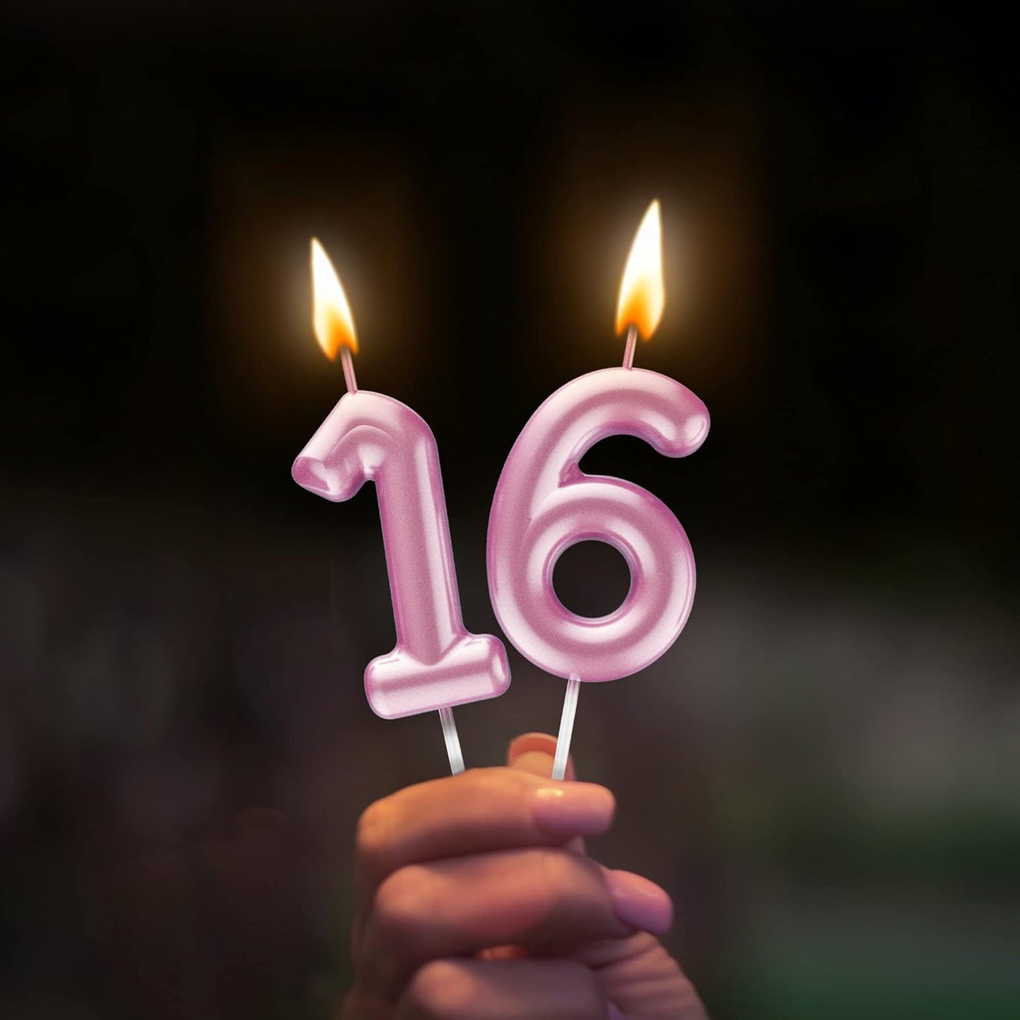 Pink Number 10 Candle Happy Birthday 3D Number Candles for Birthday Cake Party Decoration Wedding Anniversary Celebration Supplies
