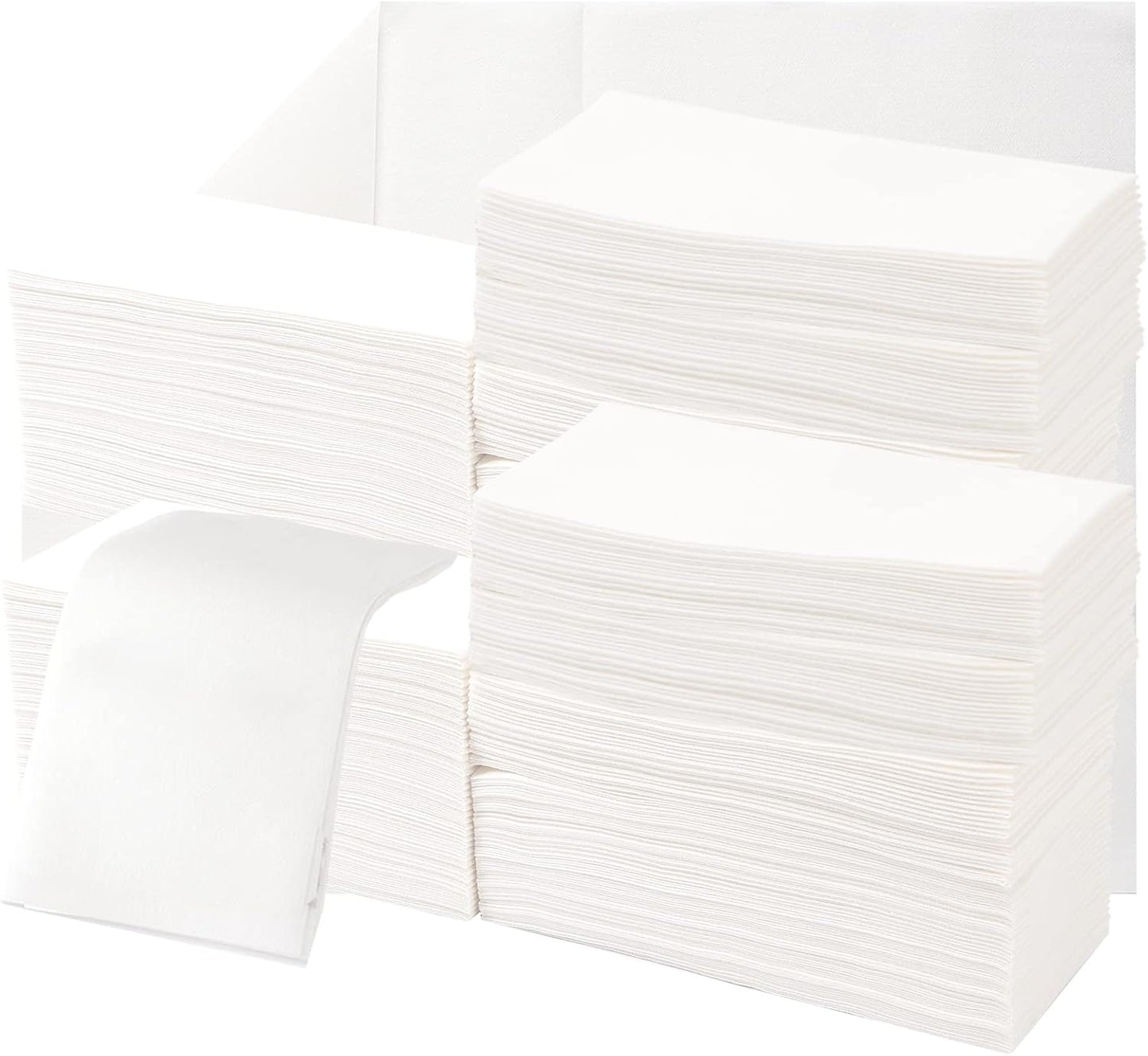 200 Linen-Feel Guest Towels Cloth-Like Hand Towels Disposable Bathroom Napkins Thicken Guest Towel Soft, Absorbent 12" x 17" for Bathroom, Kitchen, Wedding Reception or Dinner Party