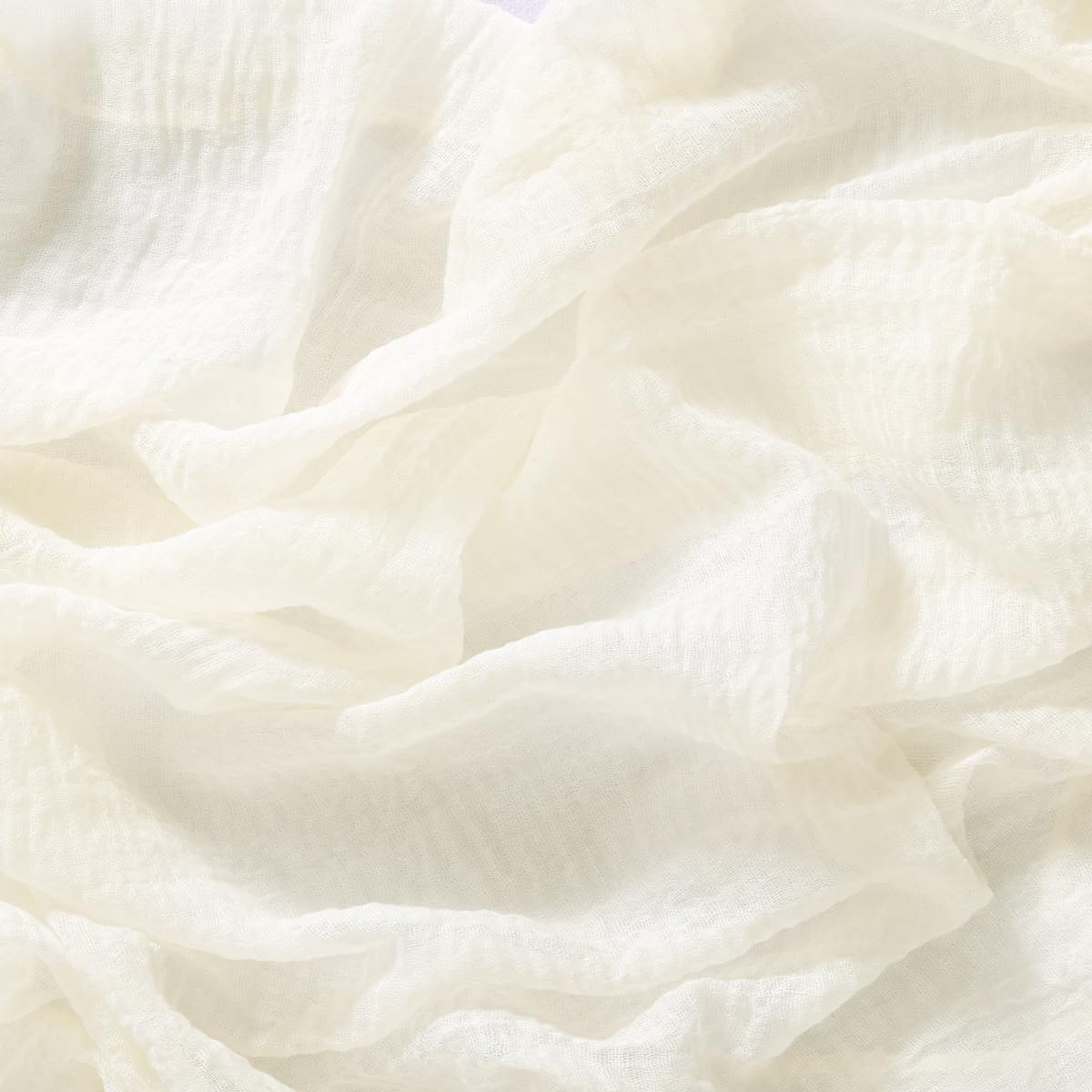 Socomi Ivory White Cheesecloth Table Runner Fall Thanksgiving Gauze 120 Inch Rustic Boho Cheese Cloth Runner for Wedding Party Baby Bridal Shower Centerpiece Decoration Holiday Home Decorations