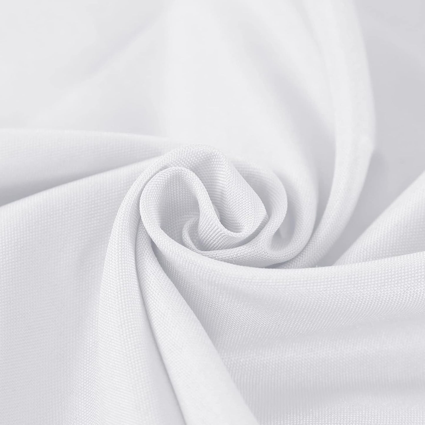 Fokitut 12 Pack Waterproof Rectangle Tablecloth, 90x132 Inch,Stain Resistant and Wrinkle Polyester Table Cloth, Fabric Table Cover for Kitchen Dining, Wedding, Party, Holiday Dinner-White