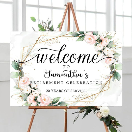 Personalized Retirement Yard Sign, Retirement Celebration Welcome Sign, Retirement Party Sign, Retirement Decorations, Retirement Outdoor Sign, Retirement Home Decor, Retirement Celebration Sign #6