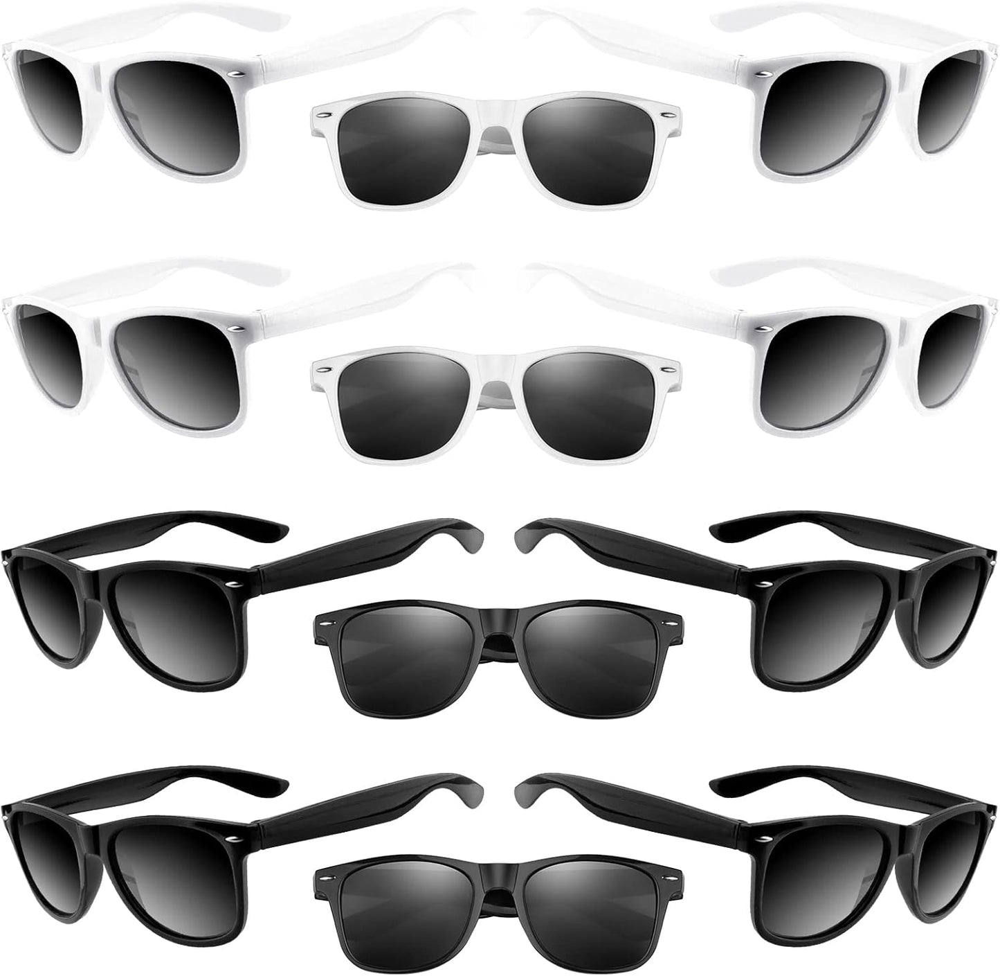 ASTARON 12 Pack Party Sunglasses Bulk Neon Party Favors for Beach Wedding Party Pool Party Supplies