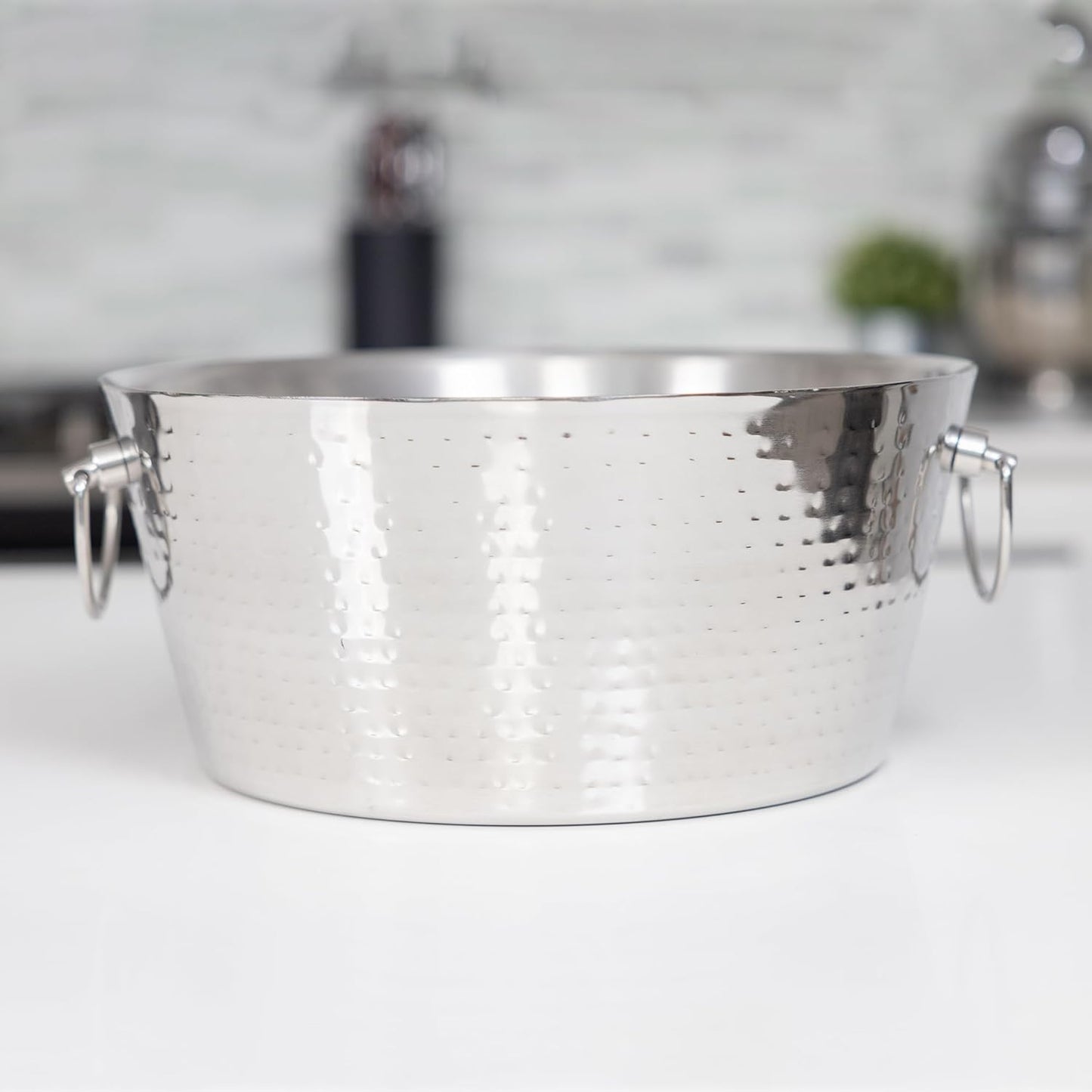 BREKX Double-Walled Insulated Steel Ice Bucket with 4 Champagne Flutes Combo Set - Champagne Ice Bucket for Parties, Wedding Gifts for the Couple, Mimosa Bar Supplies