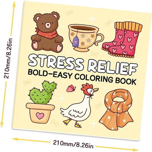 Adorable Coloring Book for Kids Ages 4–8: 40 Unique Single-Sided Pages to Prevent Bleed-Through | Thick Paper for Markers & Crayons | Screen-Free Learning Fun & Family Creative Gift (Stress Relief)