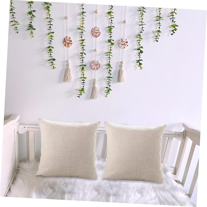 Wooden Bead Wall Garland Artificial Eucalyptus Leaves Rustic Home Decor for Bedroom and Weddings 1 Piece