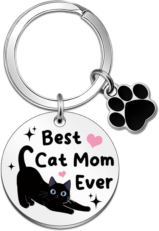 Cat Mom Gifts Cats Themed keychain Cats Lovers Gifts for Women