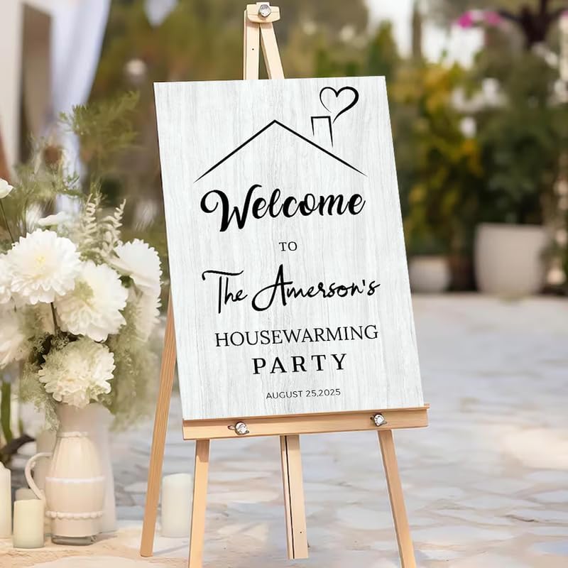 Personalized Housewarming Party Welcome Sign, New Home New Beginning New Memories, Welcome To Housewarming Party, Housewarming Décor, New House Party Sign, Housewarming Party Sign#3