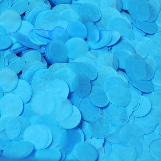 Tissue Paper Confetti 5000 Pieces Blue Round Confetti 1 inch Paper Circle Confetti Dots for Table Wedding Birthday Party Decoration