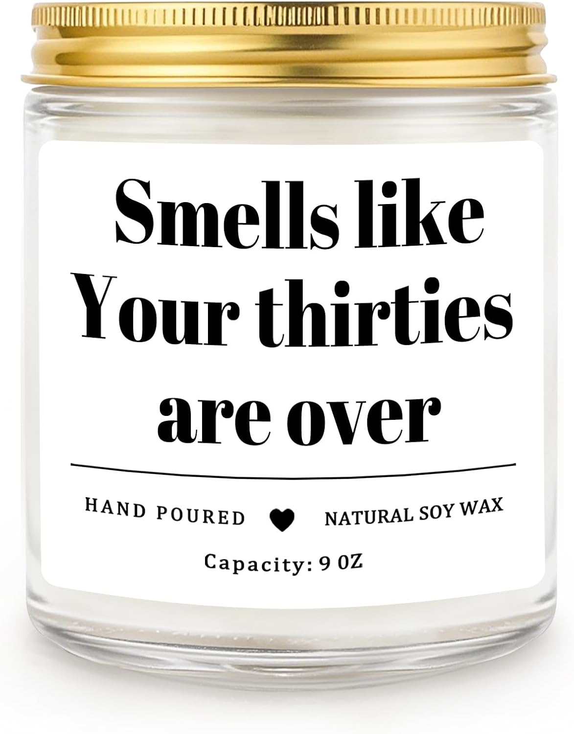 Homsolver 40th Birthday Gifts for Women Men, 9OZ Lavender Scent Birthday Candles with 50+ Hours Burn Time, Unique Handmade 40th Birthday Decorations for Women, Men, Friend, Sister, Wife, Husband