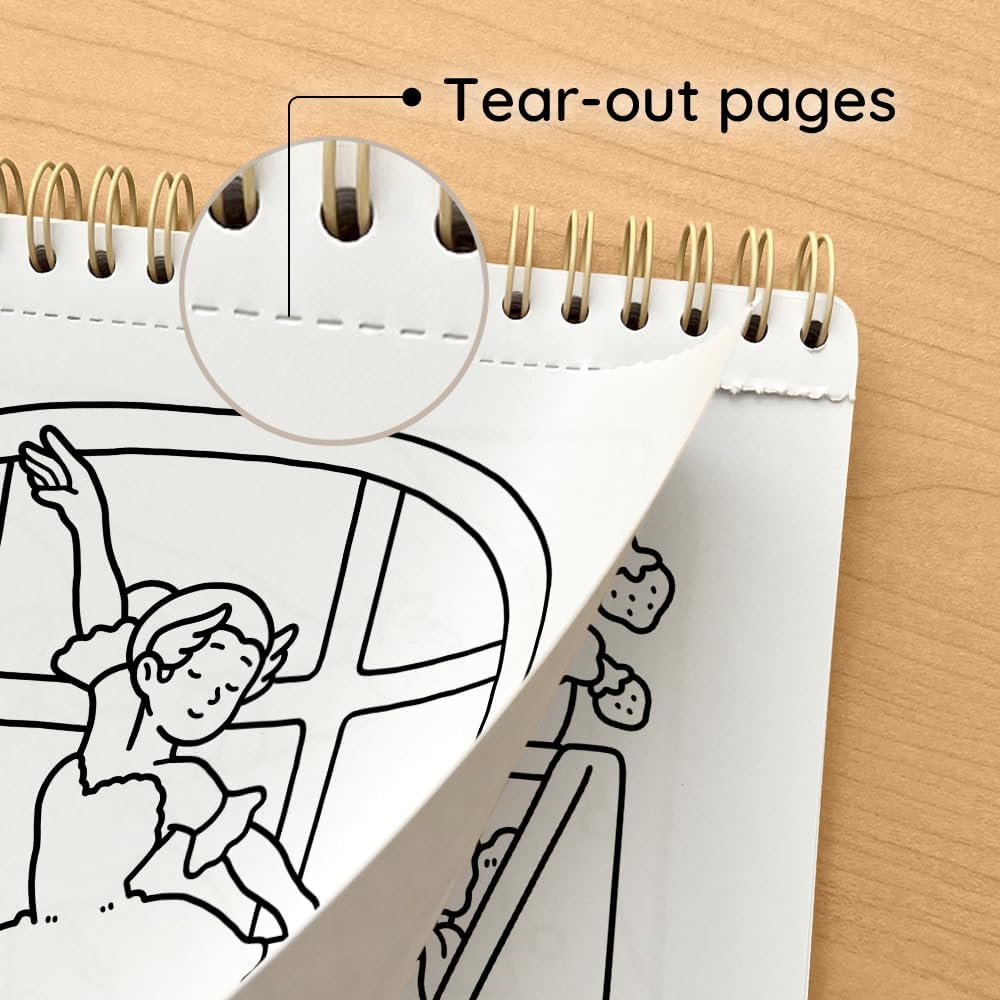 Girl Moments Vol. 2 - Coloring Book (Spiral Bound) & Sticker Set for Adults & Teens
