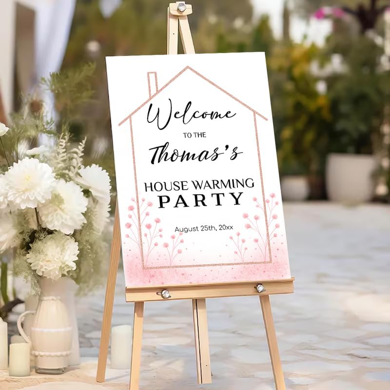 Personalized Housewarming Party Welcome Sign, New Home New Beginning New Memories, Welcome To Housewarming Party, Housewarming Décor, New House Party Sign, Housewarming Party Sign#1