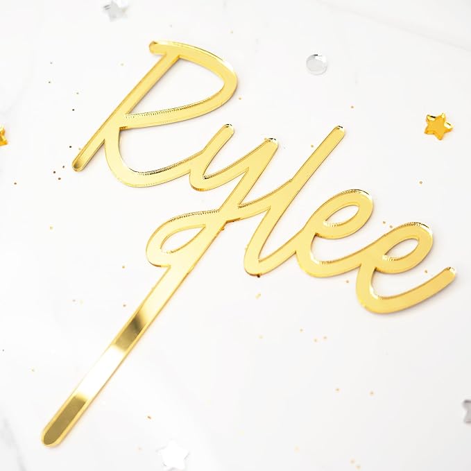 Personalized Cake Topper Birthday Name | Acrylic Cake Toppers for 4'' 6'' 8'' 10'' Cake | Personalized Cake Decor | Custom Acrylic Cake Toppers | Cake Decoration for Birthday
