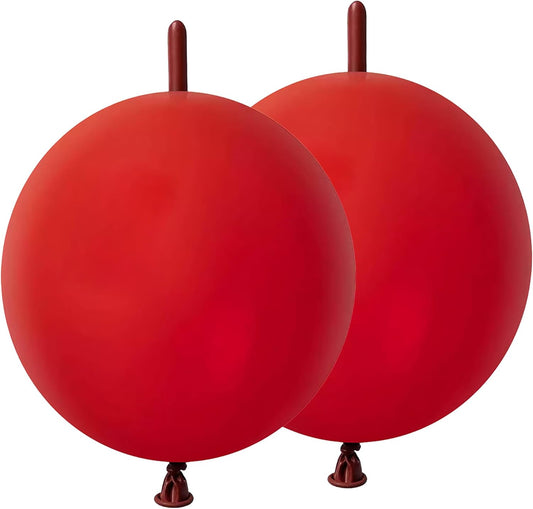 Dark Red Link Balloons 6 Inch – 120 Pcs Latex Quick Linking Balloons for Valentine & Wedding Party