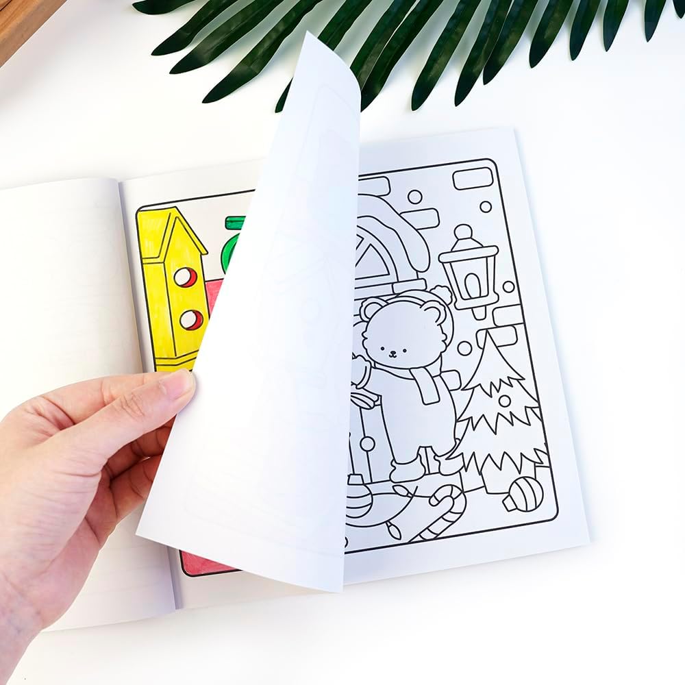 Adorable Coloring Book for Kids Ages 4–8: 40 Unique Single-Sided Pages to Prevent Bleed-Through | Thick Paper for Markers & Crayons | Screen-Free Learning Fun & Family Creative Gift (Cozy Friends)