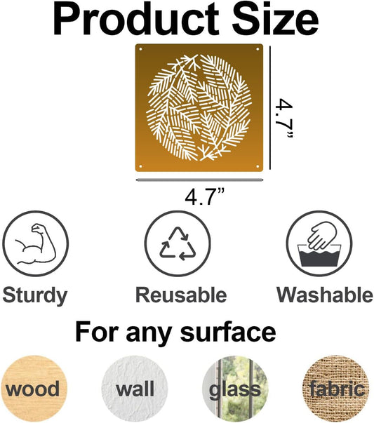 Sashiko Stencil Geometric Sashiko Pattern Template 4.7inch Drawing Line Quilting Stencils for Sewing Hand Quilting Embroidery