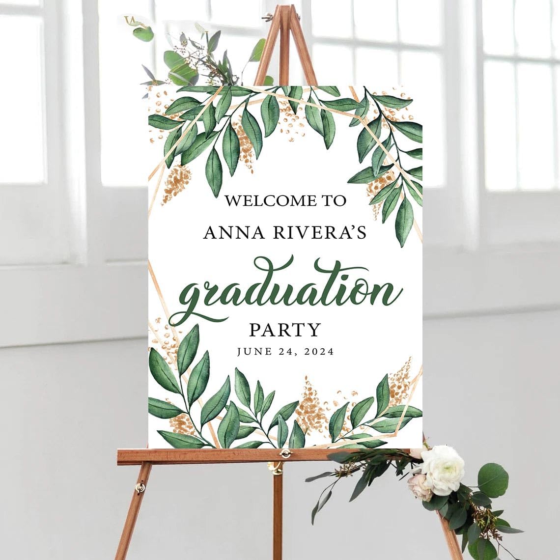 Personalized Graduation Party Welcome Sign, Graduation Party Decorations, Graduation Party Sign, Graduation Party Yard Sign, Graduation Party Decor #8, Version-08