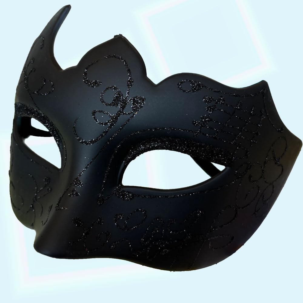 Masquerade Mask for Couple Venetian Mask for Halloween Costume Party Ball Prom, Fit for Men Women