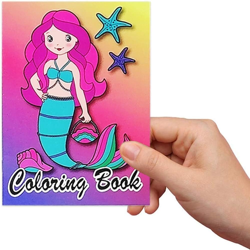 ArtCreativity Assorted Mini Coloring Books Bulk -Pack of 20 Small Color Booklets in 5 Designs - Perfect Kids Party Favors - Educational Art Gifts for Toddlers, Boys and Girls Ages 3-5, 6-8