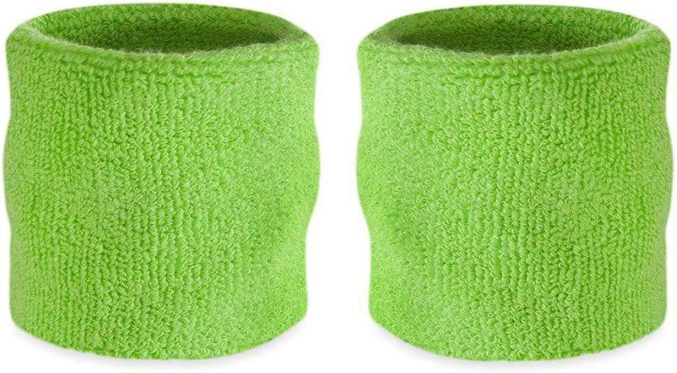 Suddora Wrist Sweatbands, Absorbent and Breathable Thick Cotton Bands for Working Out, Gymnastics, Basketball, Tennis, and Football, Multiuse Wristbands for Costumes and Cosplay