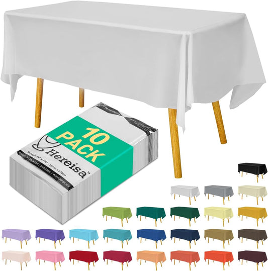 Plastic Tablecloths 5 Pack 10 Pack Rectangle