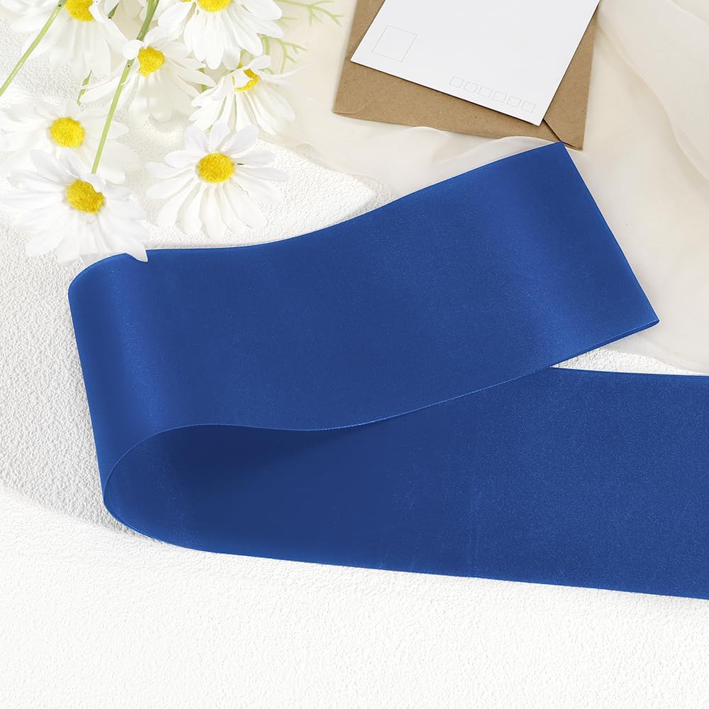 Blank Satin Sash Birthday Girl Sash Homecoming Sashes Plain Sash 6pcs For Bachelorette Party Favors Blue Sashes For Birthday, Graduation, Weeding, Beauty Pageant, Homecoming, DIY, Make Your Own Sahes