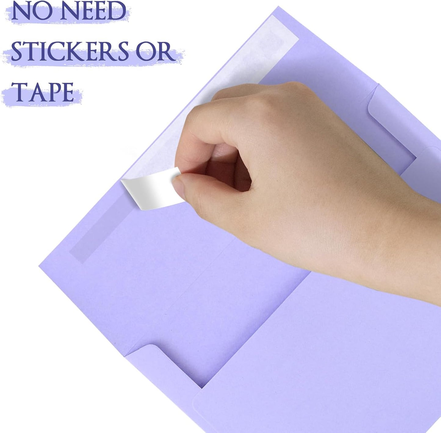 50 Pack A2 Envelopes for Invitations,4.37x5.75 inches,A2 Envelopes Purple Self Seal,Printable,for Wedding,Invitation,Baby Shower,Purple