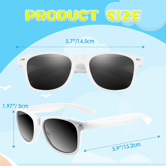 ASTARON 12 Pack Party Sunglasses Bulk Neon Party Favors for Beach Wedding Party Pool Party Supplies