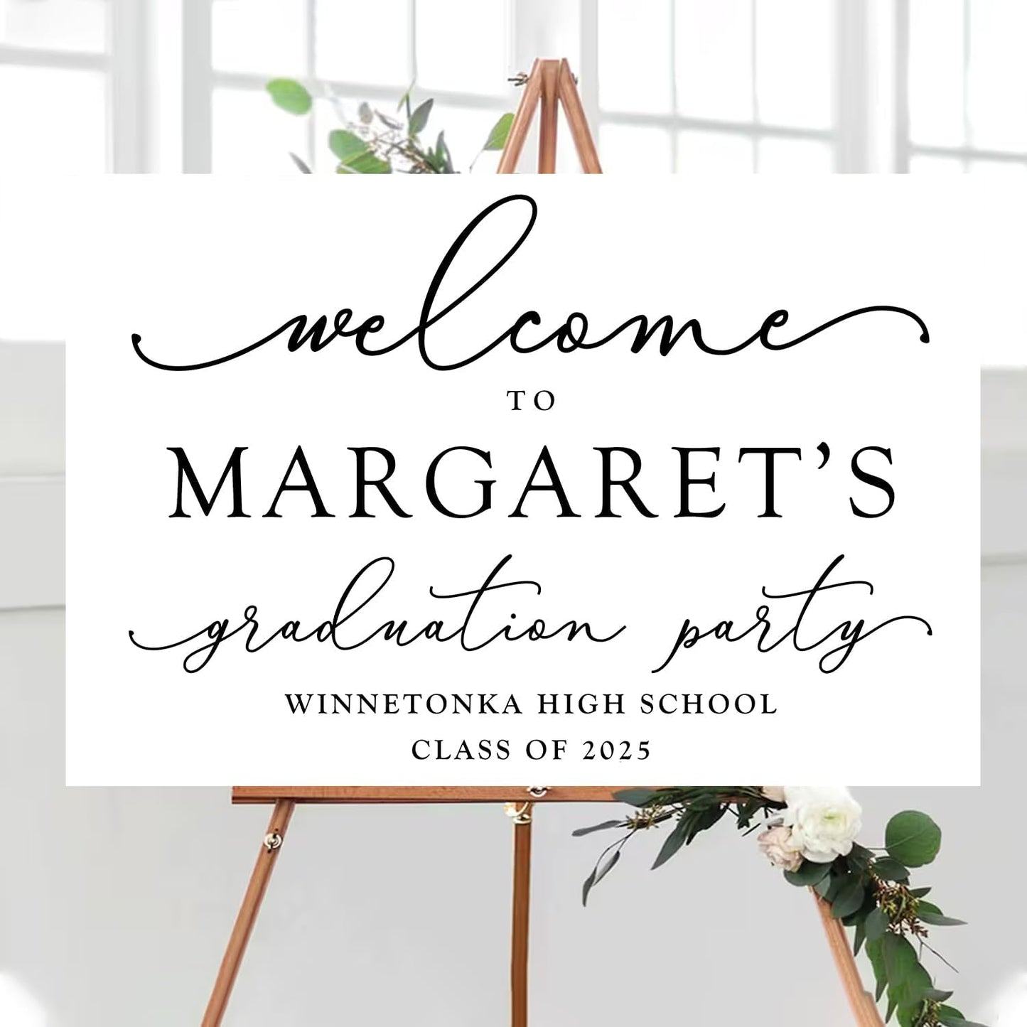 Class of 2024 Welcome Sign, Graduation Party Welcome Sign, Graduation Party Welcome Sign 2024, Modern Minimalist Graduation Welcome, 2024 Graduation Party Welcome Sign