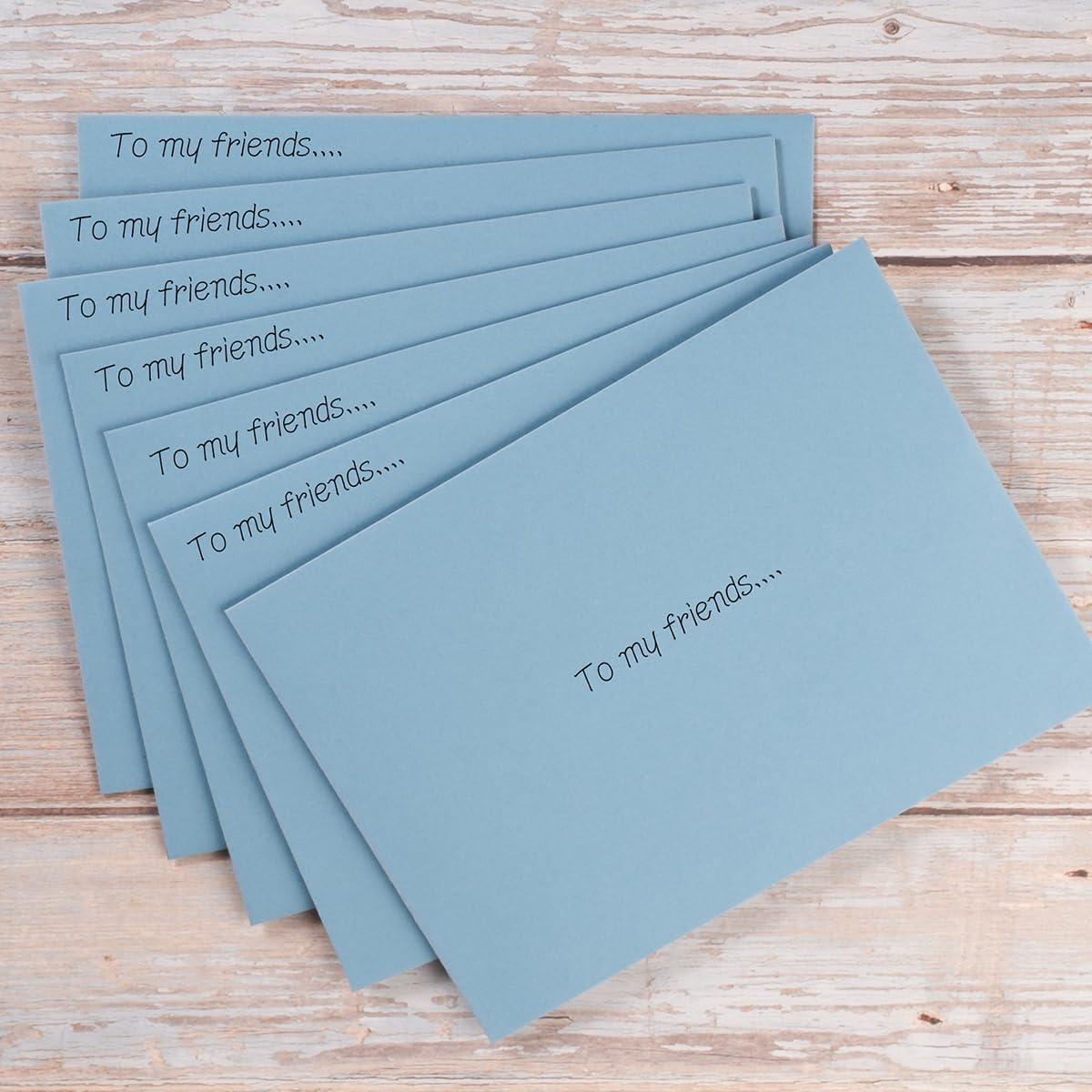50 Pack 5 x 7 Envelopes Colored Self Seal for Wedding, Party Invitations, Greeting Cards, Announcements, Photos, 5.24 x 7.21 Inches (Dusty-Blue)