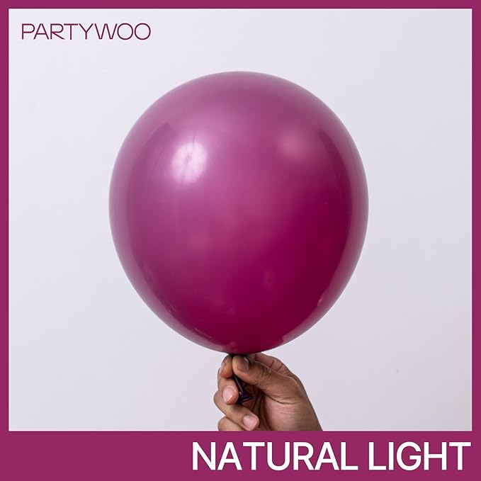 PartyWoo Dark Purple Balloons 140pcs Different Sizes Pack of 18 12 10 5 Inch Dusty Plum Royal Purple Boho Neutral Balloon Arch Kit for Baby Shower Butterfly Birthday Party Decorations Purple-F13