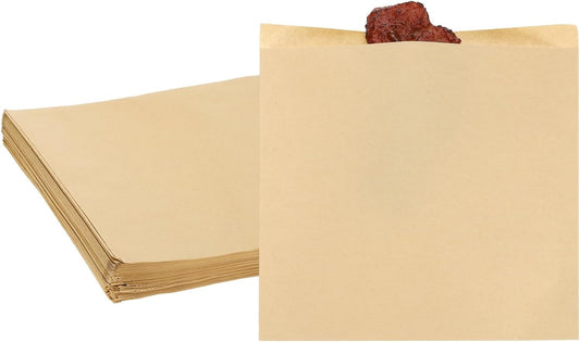 PATIKIL 7.87x7.87 Inch Paper Sandwich Bags, 100 Pcs Pastry Bag Small Pastry Bags Cookie Sleeves Food Packaging for Bakery Treats, Light Brown