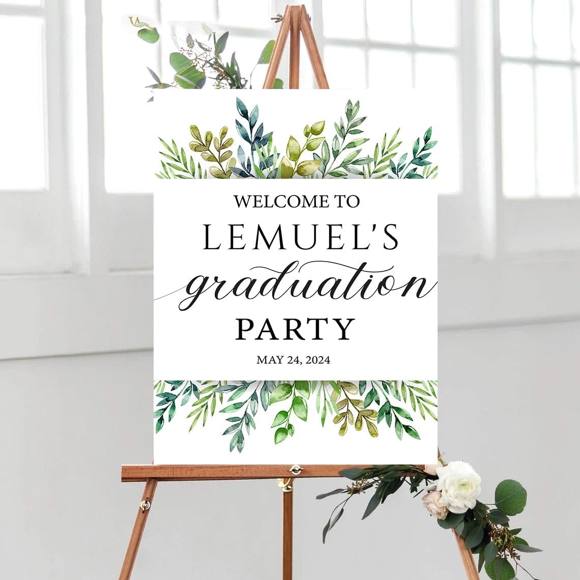 Personalized Graduation Party Welcome Sign, Graduation Party Decorations, Graduation Party Sign, Graduation Party Yard Sign, Graduation Party Decor #1, Version-01