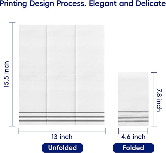 400 Pack Paper Napkins, Disposable Guest Towels Party Dinner Napkins Soft, Absorbent 3-Ply Hand Towels for Bathroom, Wedding and Events