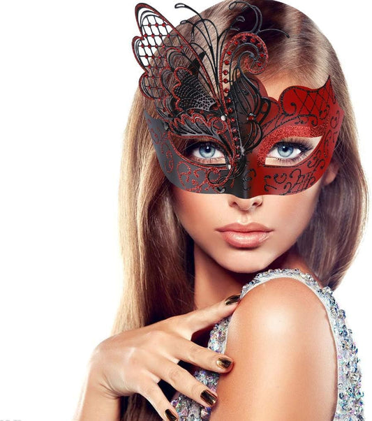 Mysterious Venetian Butterfly Lady Masquerade Halloween Party Mask Evening Prom Ball Mask Bar Costumes Accessory