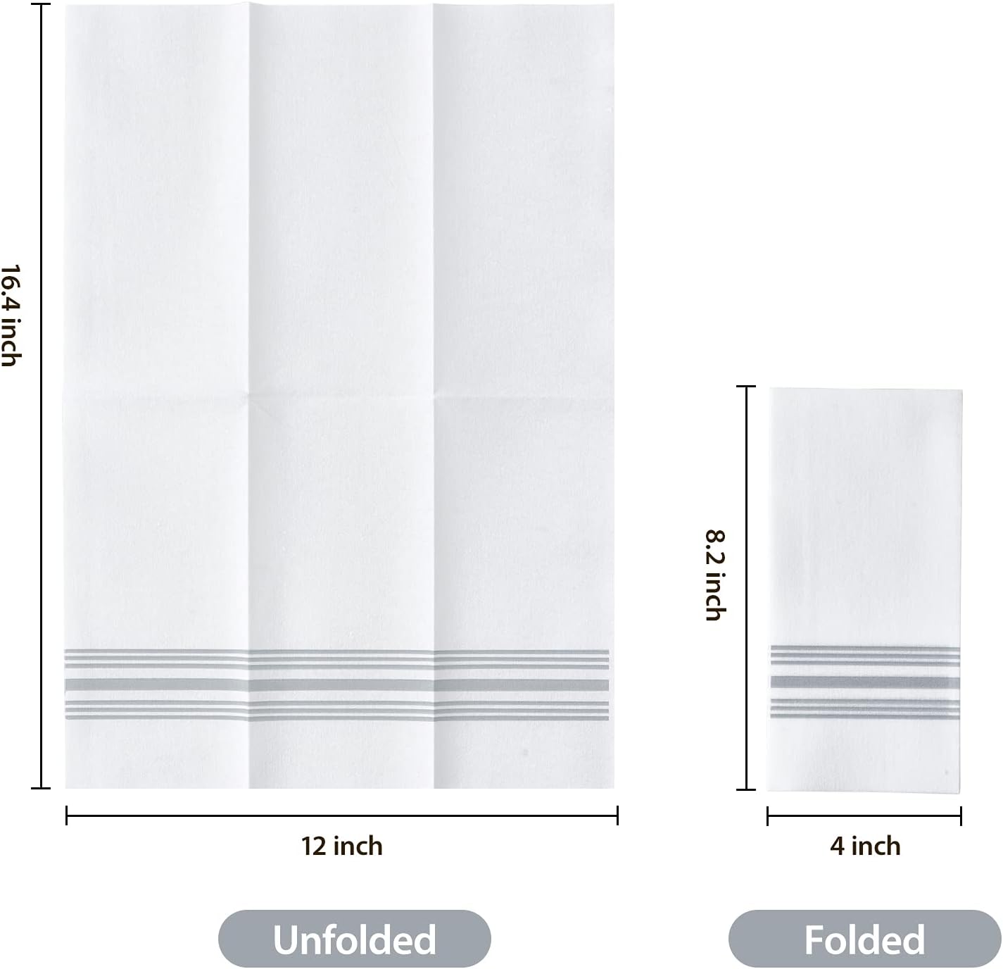 Vplus 150 PACK Guest Towels Disposable Bathroom, Decorative Bathroom Napkins, Soft, and Absorbent Disposable Paper Hand Towel for Dinners, Kitchen, Parties, Weddings, Christmas Party