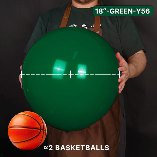PartyWoo Dark Green Balloons 20 pcs 18 Inch Large Big Jumbo Giant Hunter Emerald Forest Green Latex Helium Balloons for Graduation Christmas Mardi Gras Birthday Party Decorations Green-Y56
