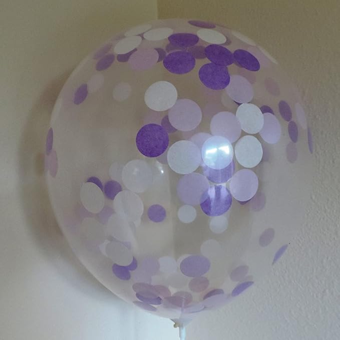 Tissue Paper Confetti 5000 Pieces Purple Round Confetti 1 inch Paper Circle Confetti Dots for Table Wedding Birthday Party Decoration