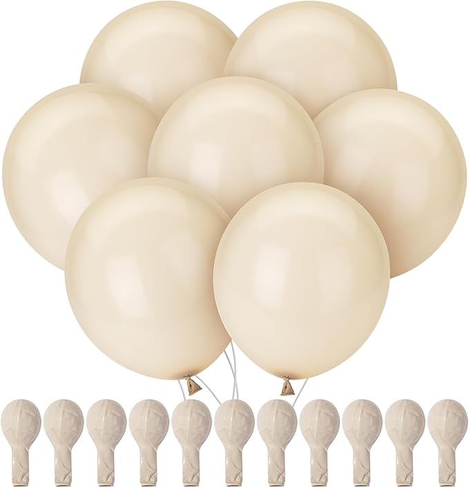 Mr. Pen- Balloons, 12 Inch, 54 Pack, Sand White, Party Balloons