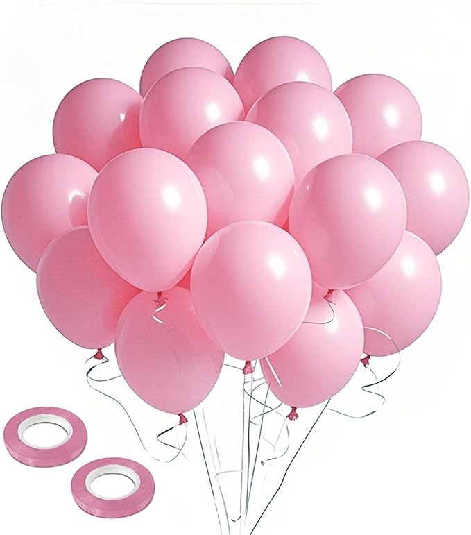 Pink Balloons Birthday Decorations, 100pcs Latex Balloon Arch Kit for Valentines Day Decorations, Princess Birthday Decorations, Bachelorette Party Favors, Gender Reveal Party Supplies