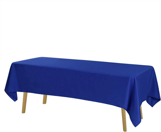 Rectangle Tablecloth 60x120 inch Washable Polyester Fabric Table Cloth for Wedding Party Dining Banquet Decoration（60x120, Royal Blue）