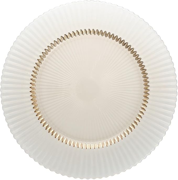 Fortessa Archie Glass, 8.5 Inch Salad Plate (Set of 4), Ginger Gold