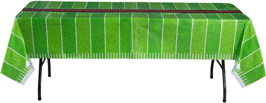 Hammont Football Tablecloth - Disposable Foot Ball Tablecloth - Super Bowl Party Supplies - Birthday | Gameday | Football Themed Party Decorations - 54" x 108" Table Cover (4 Pack)