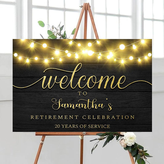 Personalized Retirement Yard Sign, Retirement Celebration Welcome Sign, Retirement Party Sign, Retirement Decorations, Retirement Outdoor Sign, Retirement Home Decor, Retirement Celebration Sign #8