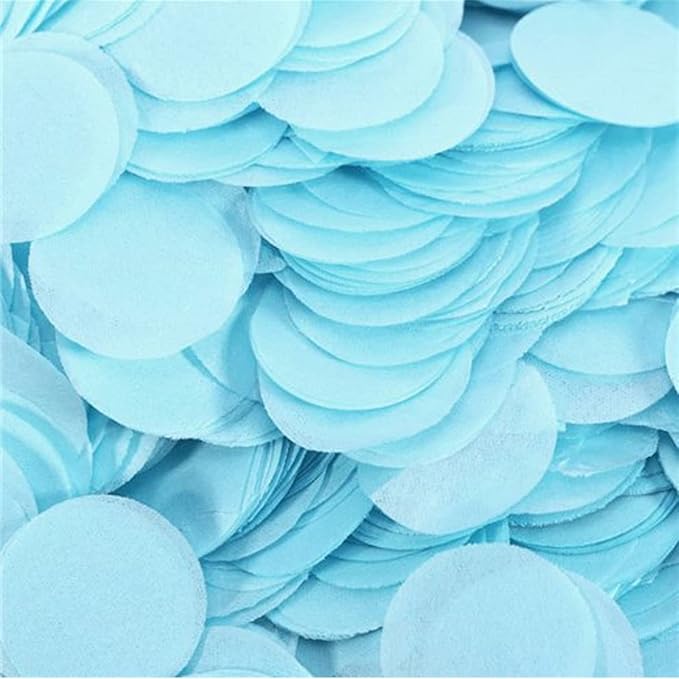 Tissue Paper Confetti 5000 Pieces Blue Round Confetti 1 inch Paper Circle Confetti Dots for Table Wedding Birthday Party Decoration