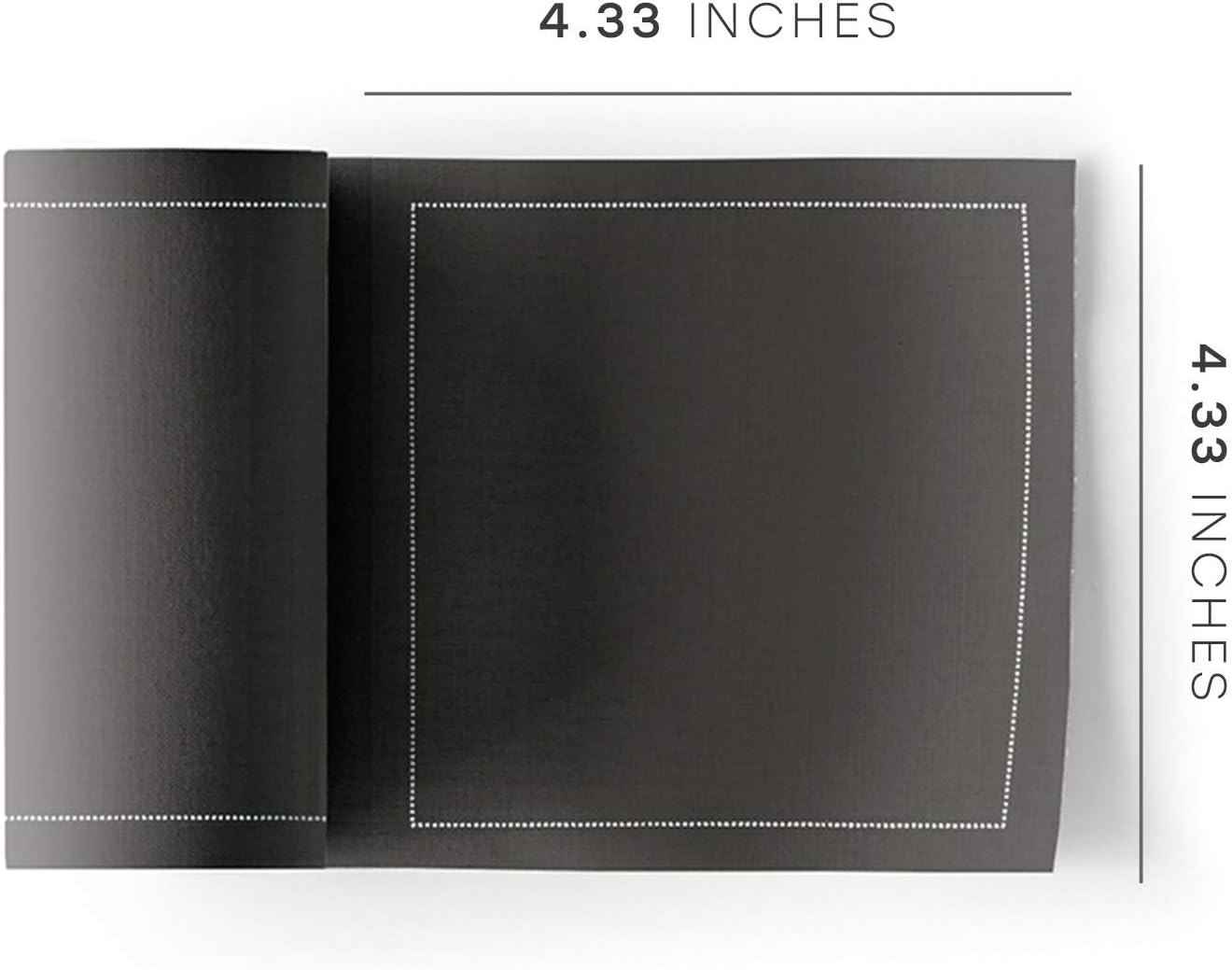 MY DRAP Cocktail Napkins, Reusable Cotton Napkins Roll 4.5 x 4.5 in (100 Napkins, Royal Blue)