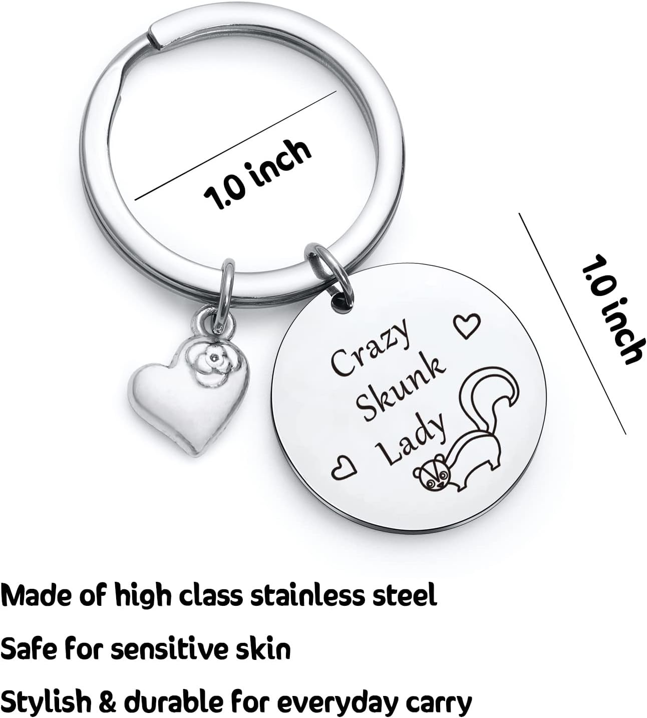 NOTHERS RSZOTW Skunk Lover Jewelry Skunk Girl Jewelry Crazy Skunk Wife Jewelry Crazy Skunk Lady Jewelry Best Friends Gift